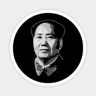 Mao Black and White Magnet